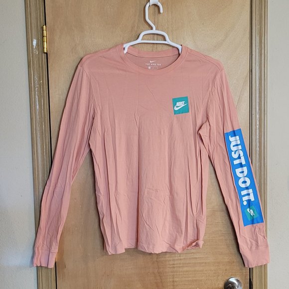 💜Nike Tee Long Sleeve Medium Just Do It - Picture 1 of 6